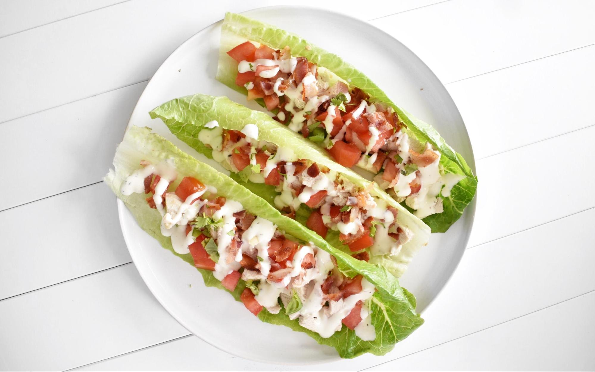 16 CHICKEN BACON RANCH LETTUCE WRAPS